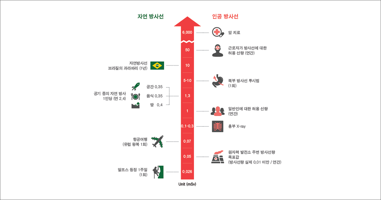 방사선의 위험성 이미지